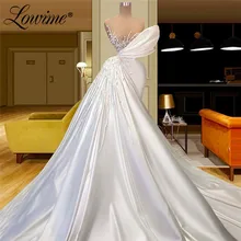 Lowime Luxury Pearls Long Satin Wedding Evening Dresses 2022 Plus Size Formal Party Gowns Couture Dubai Arabic Prom Dress Robes
Lowime Luxury Pearls Long Satin Wedding Evening Dresses 2022 Plus Size Formal Party Gowns Couture Dubai Arabic Prom Dress Robes