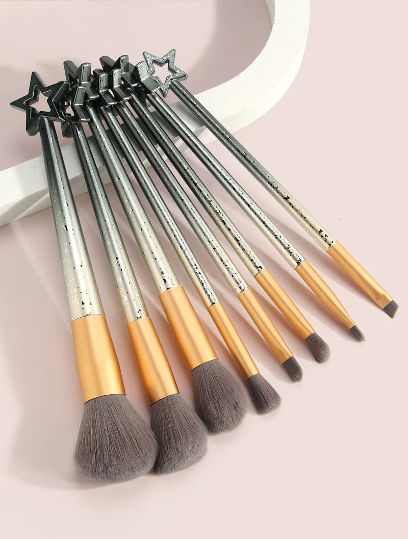 MAANGE 8pcs 3 Color Star Makeup Brush Set Eye Shadow Blush Lip Power Eyebrow Soft Brush Makeup Tool Accessories Kit
MAANGE 8pcs 3 Color Star Makeup Brush Set Eye Shadow Blush Lip Power Eyebrow Soft Brush Makeup Tool Accessories Kit