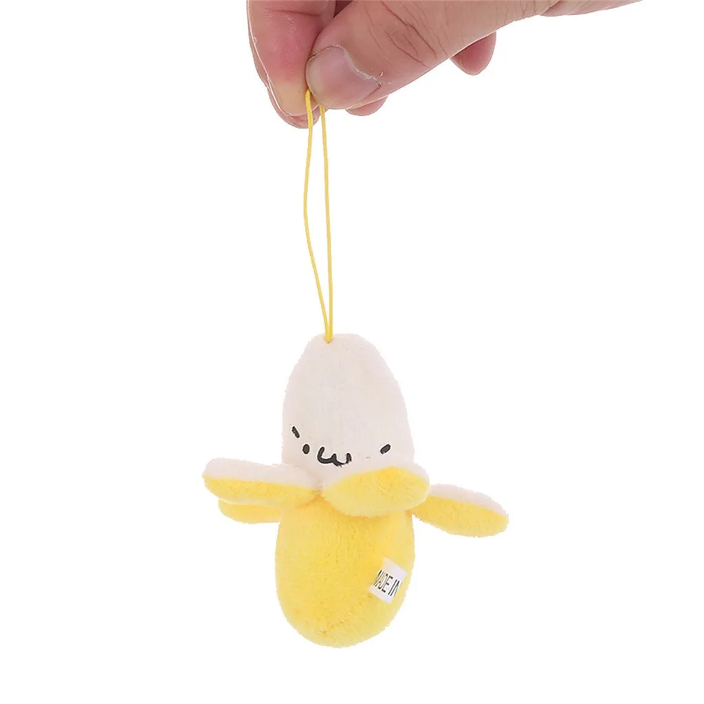 Backpack Accessories Cute Plush Small Bananas Toys mini fruit plush toy doll pendant Soft Dolls Gift decoration #A