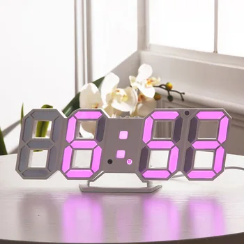3D Electronic LED Wall Clock Modern Table Clock Digital Table Nightlight Display Hanging Alarm Clock Home Living Room Decor
3D Electronic LED Wall Clock Modern Table Clock Digital Table Nightlight Display Hanging Alarm Clock Home Living Room Decor