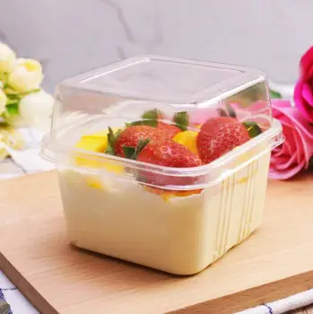 Transparent Empty Square Mousse Cake Box for Wedding Party Clear Plastic Cupcake Yoghourt Pudding Boxes with Cover SN3190
Transparent Empty Square Mousse Cake Box for Wedding Party Clear Plastic Cupcake Yoghourt Pudding Boxes with Cover SN3190