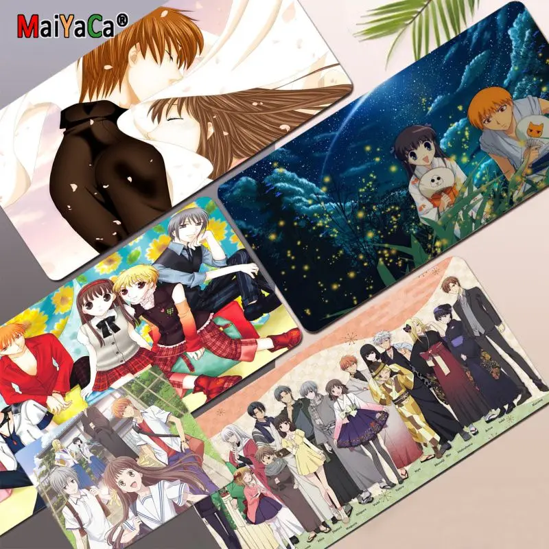 Фото Игровой коврик для мыши MaiYaCa с фруктами в японском стиле аниме размер L XL XXL