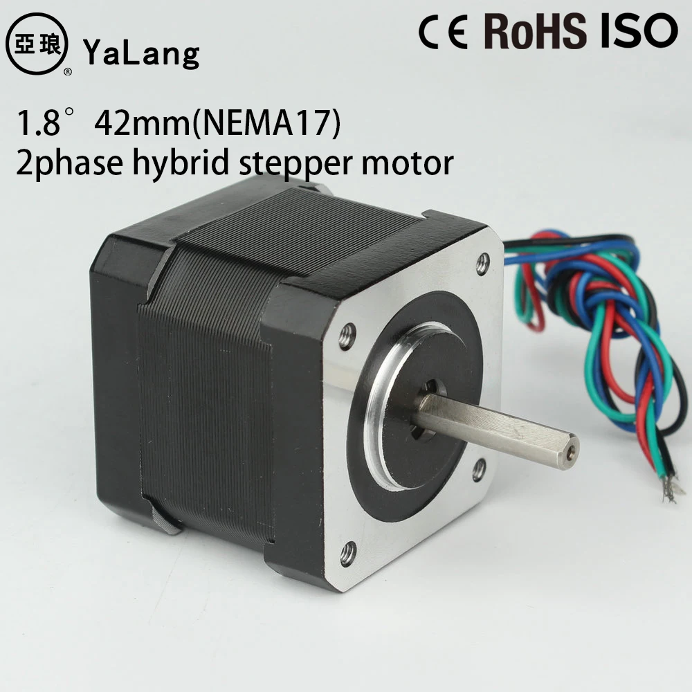 NEMA17 stepper motor 1.8° 42mm D = 5mm 4-lead 2phase hybrid stepper motor for 3D printer for CNC engraving milling machine
NEMA17 stepper motor 1.8° 42mm D = 5mm 4-lead 2phase hybrid stepper motor for 3D printer for CNC engraving milling machine