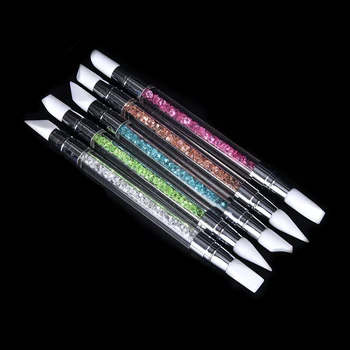 Rhinestone Crystal Nail Art Brush Pen Silicone Head Carving Emboss Shaping Hollow Sculpture Acrylic Manicure Dotting Tool
Rhinestone Crystal Nail Art Brush Pen Silicone Head Carving Emboss Shaping Hollow Sculpture Acrylic Manicure Dotting Tool