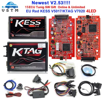 Unlimited Token KESS V2 V2.47 V2.53 V5.017 EU Red ECM KTAG V2.25 V7.020 4 LED Online Master Version OBD2 ECU Chip Tuning Tool
Unlimited Token KESS V2 V2.47 V2.53 V5.017 EU Red ECM KTAG V2.25 V7.020 4 LED Online Master Version OBD2 ECU Chip Tuning Tool