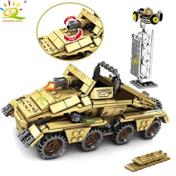 TOYS 395pcs Army Soldier Weapon Truck Miliary Armored Sd.kfz Vehicle Gun Building Blocks Bricks for Boy
TOYS 395pcs Army Soldier Weapon Truck Miliary Armored Sd.kfz Vehicle Gun Building Blocks Bricks for Boy