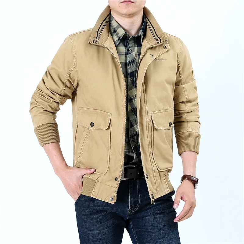 Hot Selling Coat Men's Autumn & Winter New Style Men Trend Jacket Youth Stand Collar 100% Cotton Coat Large Size Men'S Wear
Hot Selling Coat Men's Autumn & Winter New Style Men Trend Jacket Youth Stand Collar 100% Cotton Coat Large Size Men'S Wear