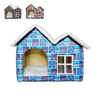 2020 New Indoor Warm Pet Cat Dog House Dog Double Bed Cow Double Roofs Portable Dog Cat Kennel Soft Pet House
2020 New Indoor Warm Pet Cat Dog House Dog Double Bed Cow Double Roofs Portable Dog Cat Kennel Soft Pet House