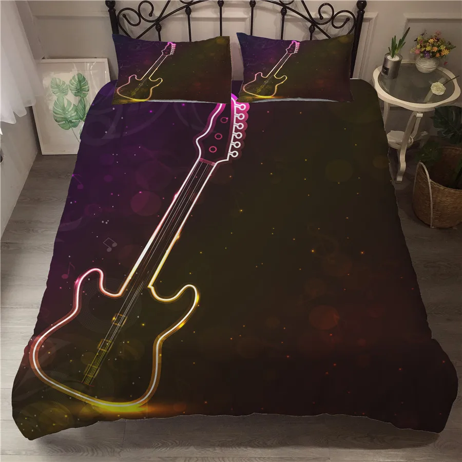 A Bedding Set 3D Printed Duvet Cover Bed Set Guitar Home Textiles for Adults Bedclothes with Pillowcase #JT04
A Bedding Set 3D Printed Duvet Cover Bed Set Guitar Home Textiles for Adults Bedclothes with Pillowcase #JT04