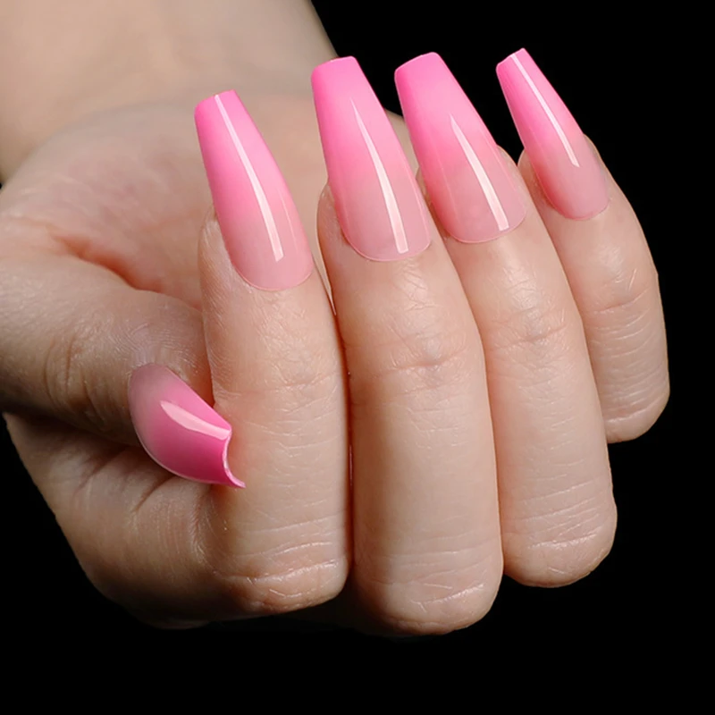 24Pcs Gradient Pink French Fake Nails With Designs Ballerina Shape Artificial False Nails DIY Nail Art Manicure Tool
24Pcs Gradient Pink French Fake Nails With Designs Ballerina Shape Artificial False Nails DIY Nail Art Manicure Tool