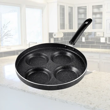 Frying Pan Four-Hole Omelet Pan for Eggs Ham Maker Frying Pans Creative Non-Stick No Oil-Smoke Breakfast Grill Pan
Frying Pan Four-Hole Omelet Pan for Eggs Ham Maker Frying Pans Creative Non-Stick No Oil-Smoke Breakfast Grill Pan