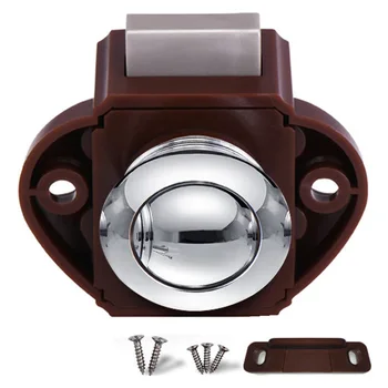 Push Button Catch Cupboard Door Knob Latch Lock for RV Home Furniture --M25 
Push Button Catch Cupboard Door Knob Latch Lock for RV Home Furniture --M25