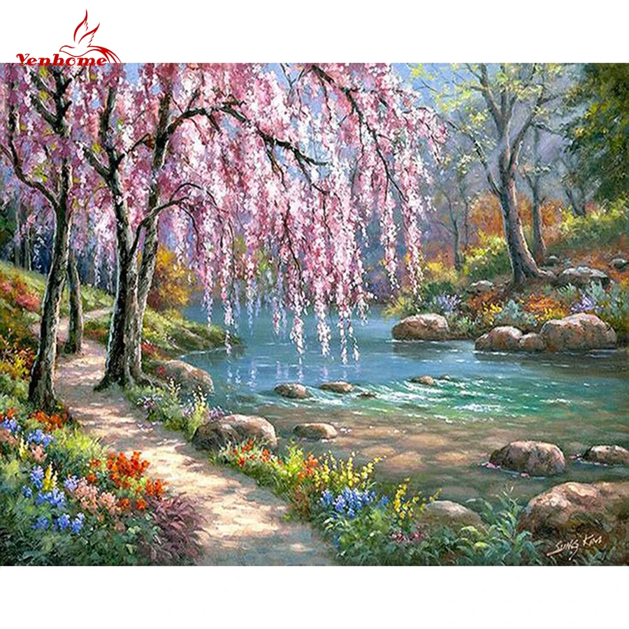 Country Style DIY Oil Painting By Numbers Stream Romantic Canvas Painting For Bedroom Wall Pictures for Living Room Kids Gifts
Country Style DIY Oil Painting By Numbers Stream Romantic Canvas Painting For Bedroom Wall Pictures for Living Room Kids Gifts