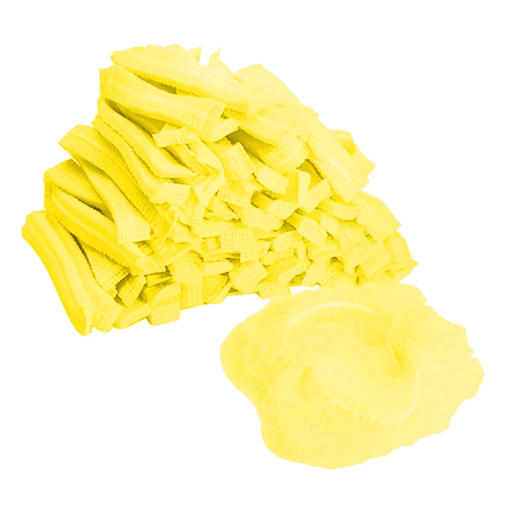 100x Disposable Mob Cap Non Woven Anti Dust Hat Head Cover Food Catering Kitchen Hair Hat for Industral Hair Salon 100x Disposable Mob Cap Non Woven Anti Dust Hat Head Cover Food Catering Kitchen Hair Hat for Industral Hair Salon