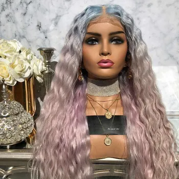 Lady Fashion Long Pink Curly Human Hair Wig Lace Closure Human Hair Wigs Middle Part Closure Wig Training Head Practice Salon
Lady Fashion Long Pink Curly Human Hair Wig Lace Closure Human Hair Wigs Middle Part Closure Wig Training Head Practice Salon