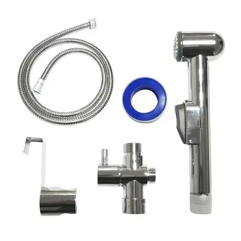 Handheld Toilet Bidet Sprayer Portable Diaper ABS Handheld Bidet Shattaf 7/8” Brass T-adapter Toilet Shower Sprayer Head Set
Handheld Toilet Bidet Sprayer Portable Diaper ABS Handheld Bidet Shattaf 7/8” Brass T-adapter Toilet Shower Sprayer Head Set