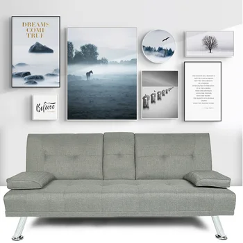 Modern Sofa 3 Seats Futon Sofa Bed Sleeper Dark Grey Fabric Sofa Set Living Room Furniture Assembly Corner Combination Sofa
Modern Sofa 3 Seats Futon Sofa Bed Sleeper Dark Grey Fabric Sofa Set Living Room Furniture Assembly Corner Combination Sofa