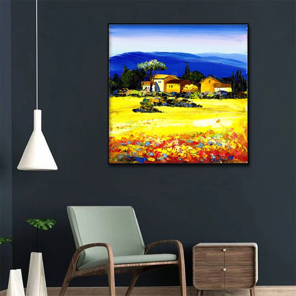 Countryside Landscape Oil Painting 1pcs Modern Home Wall Decor Canvas Picture Art HD Print Painting On Canvas for Living Room
Countryside Landscape Oil Painting 1pcs Modern Home Wall Decor Canvas Picture Art HD Print Painting On Canvas for Living Room