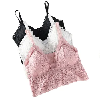 Women Lace Bra Female Lace Strap Top Deep V Lace Bra Summer Ladies Cotton Slim Tops
Women Lace Bra Female Lace Strap Top Deep V Lace Bra Summer Ladies Cotton Slim Tops