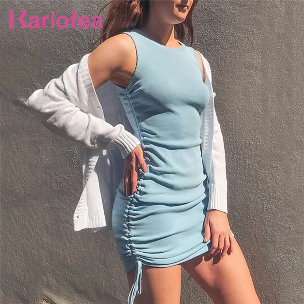 Karlofea новое летнее платье для женщин 2020 модная повседневная одежда Мягкое