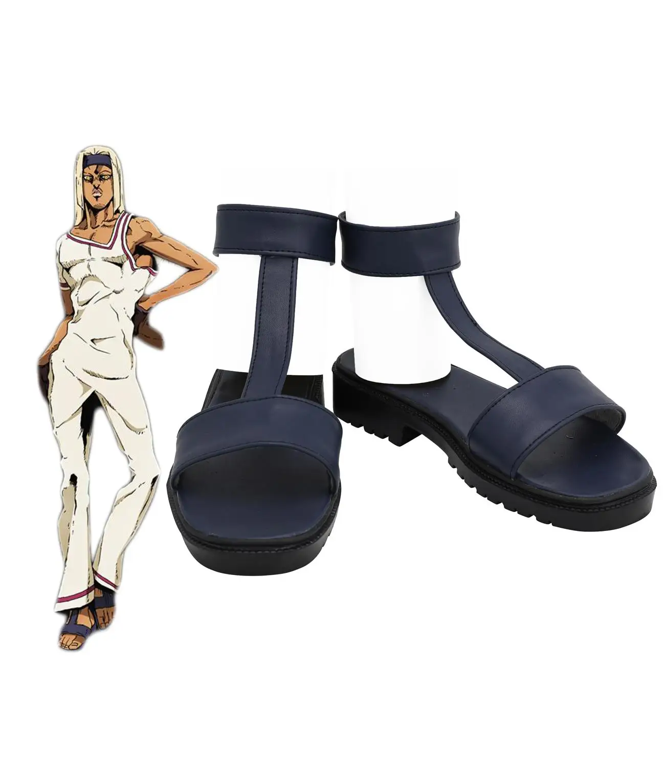 JoJo's Bizarre Adventure Tiziano Cosplay Shoes Black Sandals Custom Made Any Size
JoJo's Bizarre Adventure Tiziano Cosplay Shoes Black Sandals Custom Made Any Size