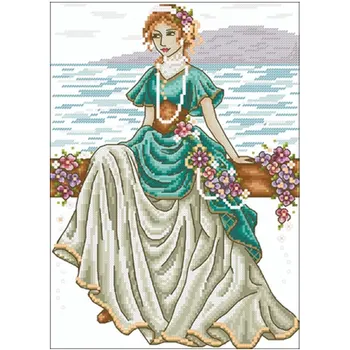 Jeweled seaside girl patterns Counted Cross Stitch 11CT 14CT 18CT DIYChinese Cross Stitch Kit Embroidery Needlework Sets
Jeweled seaside girl patterns Counted Cross Stitch 11CT 14CT 18CT DIYChinese Cross Stitch Kit Embroidery Needlework Sets