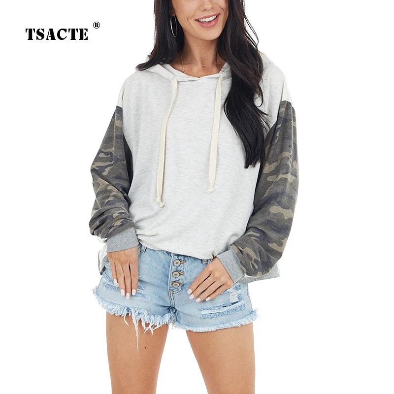 Fashion Spring New Camouflage Hooded Sweater Stitching Loose Casual Sweatshirts Women's Autumn T-Shirt Clothing Long-Sleeve Tops
Fashion Spring New Camouflage Hooded Sweater Stitching Loose Casual Sweatshirts Women's Autumn T-Shirt Clothing Long-Sleeve Tops