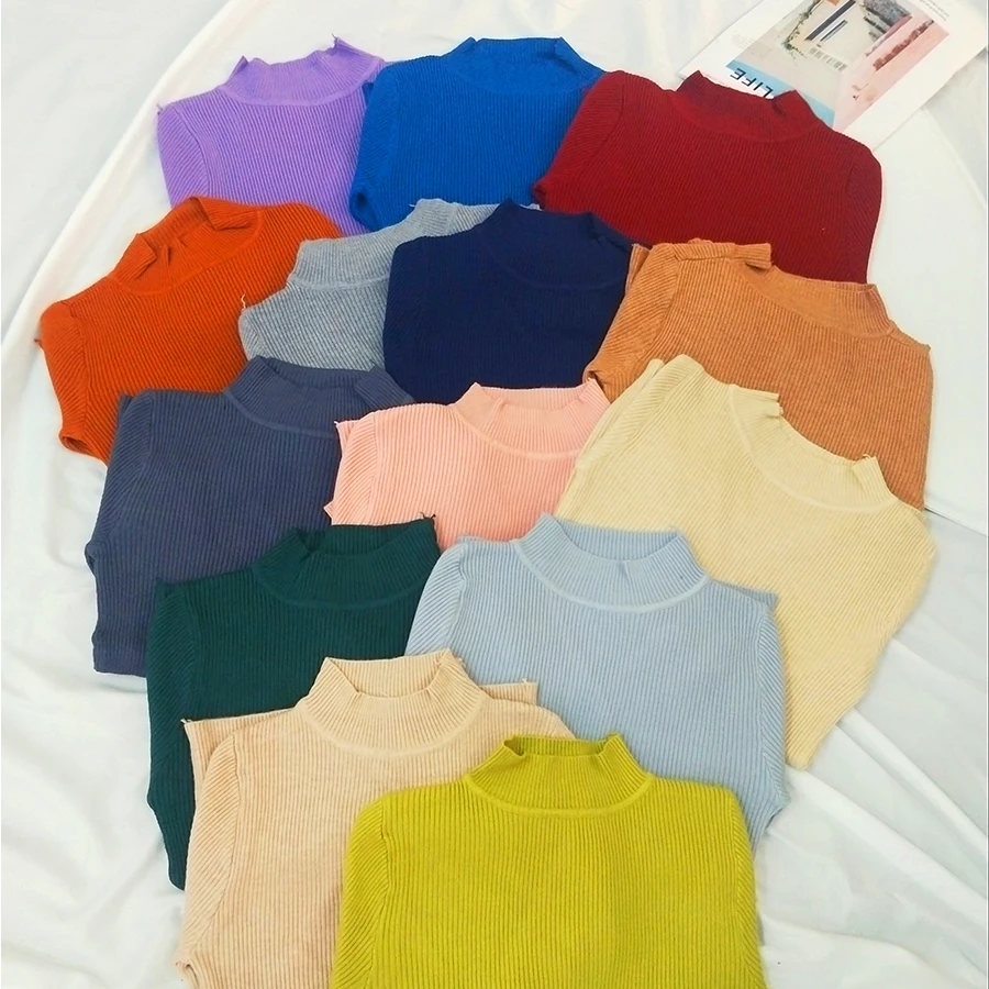 Multi-color Knitted Bottoming Sweater Women Autumn Winter Long Sleeve Soft Comfortable Tops Female Wild Slim Pullover Sweater
Multi-color Knitted Bottoming Sweater Women Autumn Winter Long Sleeve Soft Comfortable Tops Female Wild Slim Pullover Sweater