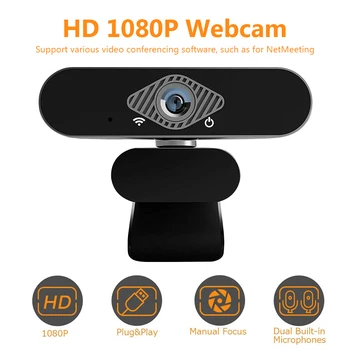 Webcam 1080P HD Video-Recording Live Streaming Web Camera Mini USB 2.0 Wab Cam For Mic Computer