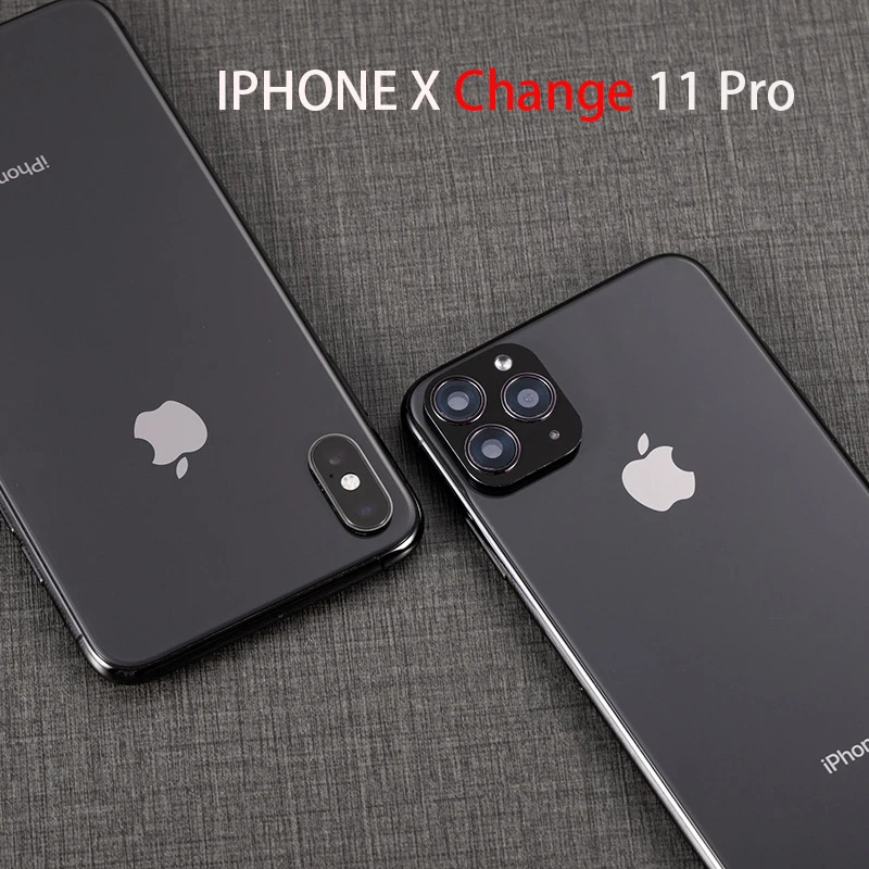 For iPhone X XS XR Seconds Change 11 PRO MAX Lens Sticker 11PRO MAX Luxury Metal Alumium Protector Cover Camera Protective Cover
For iPhone X XS XR Seconds Change 11 PRO MAX Lens Sticker 11PRO MAX Luxury Metal Alumium Protector Cover Camera Protective Cover