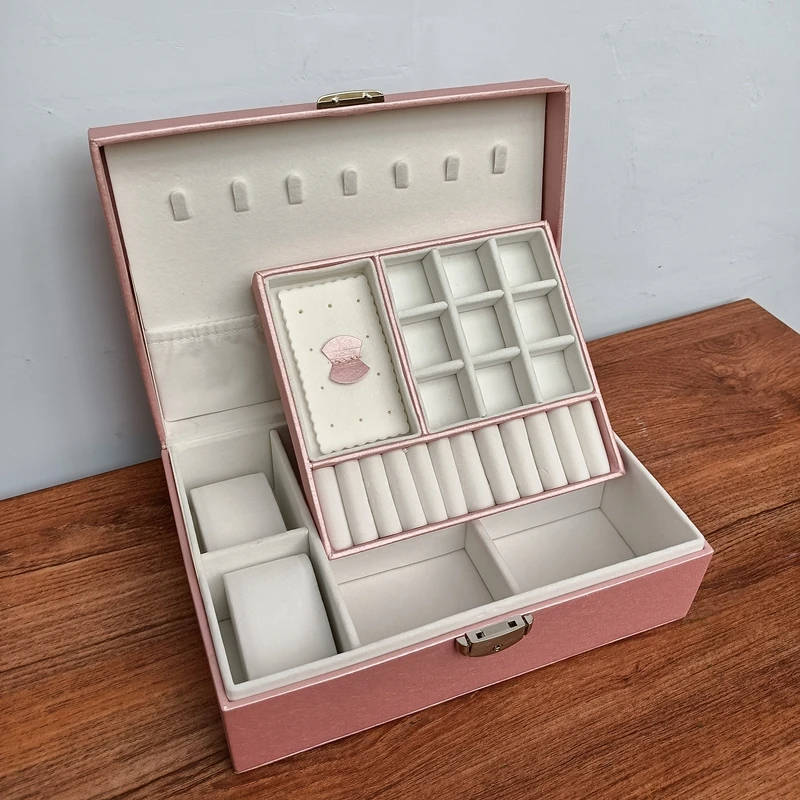 2022 New Classical Double-Layer Leather Jewelry Box With Watch Pillow High Quality Pu Hot Selling
2022 New Classical Double-Layer Leather Jewelry Box With Watch Pillow High Quality Pu Hot Selling