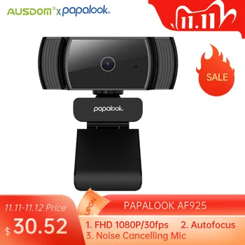 PAPALOOK AF925 Webcam 1080P Full HD Autofocus Web Camera For Computer With Microphone, Rotatable Streaming Computer Web Camera
PAPALOOK AF925 Webcam 1080P Full HD Autofocus Web Camera For Computer With Microphone, Rotatable Streaming Computer Web Camera