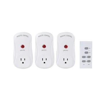Remote Controlled Sockets Electrical Outlet House Power Outlet Light Switch US Standard(3 Electrical Outlets + 1 Remote)
Remote Controlled Sockets Electrical Outlet House Power Outlet Light Switch US Standard(3 Electrical Outlets + 1 Remote)