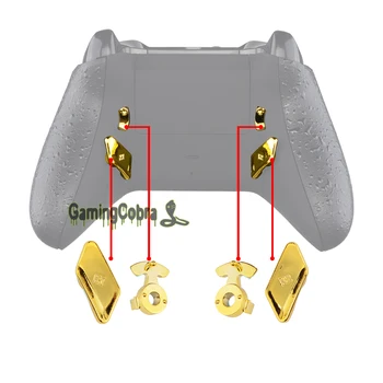 Chrome Gold Glossy Replacement Back Buttons K1 K2 Paddles for X-box One S X Controller LOFTY Remap & Trigger Stop Kit
Chrome Gold Glossy Replacement Back Buttons K1 K2 Paddles for X-box One S X Controller LOFTY Remap & Trigger Stop Kit