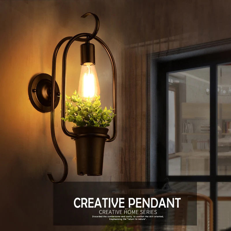 NEW Art plant wall light simple modern bedside lamp creative personality aisle living room corridor lamp wall lamp E27
NEW Art plant wall light simple modern bedside lamp creative personality aisle living room corridor lamp wall lamp E27