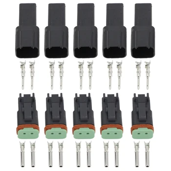 Black 5 Sets 2 Pin/Way DJ3021Y-1.6-11/21 DT Connectors DT04-2P/DT06-2S Automobile waterproof wire electrical connector plug
Black 5 Sets 2 Pin/Way DJ3021Y-1.6-11/21 DT Connectors DT04-2P/DT06-2S Automobile waterproof wire electrical connector plug