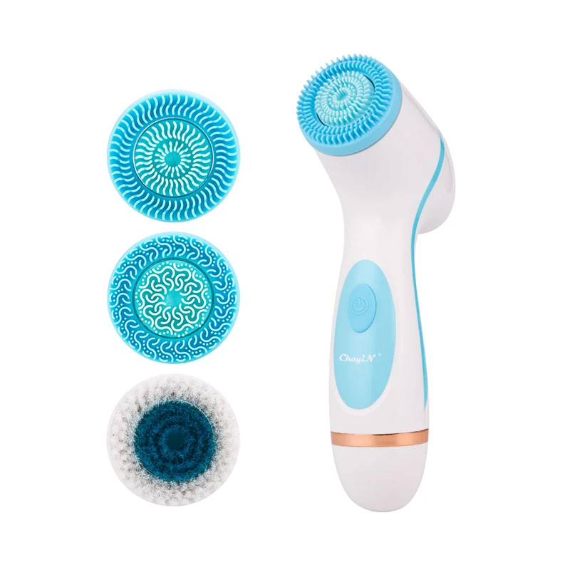 USB Waterproof 3 In 1 Electric Facial Cleansing Blackhead Removal Pore Cleanser Skin Peeling Machine Face Washing Brush Device
USB Waterproof 3 In 1 Electric Facial Cleansing Blackhead Removal Pore Cleanser Skin Peeling Machine Face Washing Brush Device