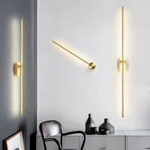Modern Luxury Copper LED Wall Lamps Bedroom Bedsides Minimalism Wall Lights Living Room Mirror Hotel Decoration Indoor Lighting 
Modern Luxury Copper LED Wall Lamps Bedroom Bedsides Minimalism Wall Lights Living Room Mirror Hotel Decoration Indoor Lighting