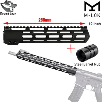 10" Picatinny Handguard Rail Mount with Steel Barrel Nut AR15 Free Float M-LOK Handguard Rail for Tactical Hunting Scope
10" Picatinny Handguard Rail Mount with Steel Barrel Nut AR15 Free Float M-LOK Handguard Rail for Tactical Hunting Scope