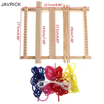 Child DIY Wooden Handloom Developmental Toy Yarn Weaving Knitting Shuttle Loom
Child DIY Wooden Handloom Developmental Toy Yarn Weaving Knitting Shuttle Loom