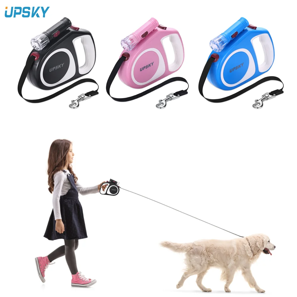 5m Dog Leash Automatic Retractable With Flashlight One-key Brake & Lock Nylon Dog Leash Rope For Small Or Medium Dogs Pet Leash
5m Dog Leash Automatic Retractable With Flashlight One-key Brake & Lock Nylon Dog Leash Rope For Small Or Medium Dogs Pet Leash