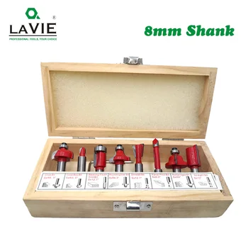 LAVIE 8pcs 8mm Router Bits Set Trimming Flush Bit Straight Milling Cutter for Wood Bit Tungsten Carbide Woodworking Sets 02006-8
LAVIE 8pcs 8mm Router Bits Set Trimming Flush Bit Straight Milling Cutter for Wood Bit Tungsten Carbide Woodworking Sets 02006-8