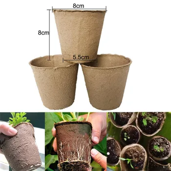 50Pcs 8cm Plant Nursery Cup Biodegradable Pome Vegs Grow Pot Planting for Home Gardening Tools Cultivation
50Pcs 8cm Plant Nursery Cup Biodegradable Pome Vegs Grow Pot Planting for Home Gardening Tools Cultivation