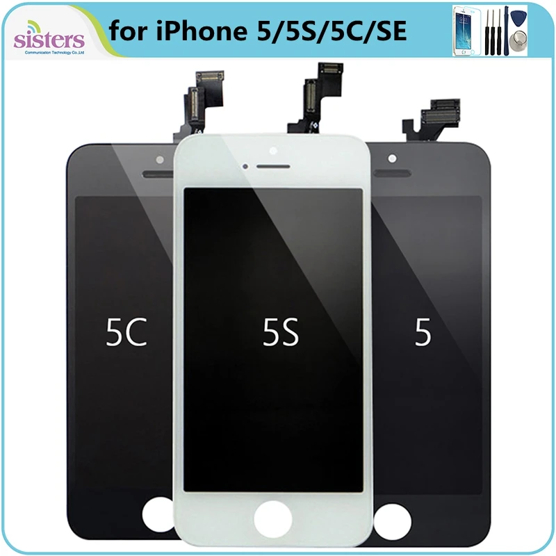 Screen for iPhone 5 5S 5C SE LCD Screen LCD Display For iPhone 5S 5C Touch Screen Digitizer Screen Assembly Phone Replacement
Screen for iPhone 5 5S 5C SE LCD Screen LCD Display For iPhone 5S 5C Touch Screen Digitizer Screen Assembly Phone Replacement