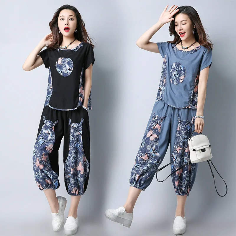 Photo Shoot 2019 New Style Ethnic-Style Summer Short-sleeved Retro Frog Loose And Plus-sized Fashion Cotton Linen Set
Photo Shoot 2019 New Style Ethnic-Style Summer Short-sleeved Retro Frog Loose And Plus-sized Fashion Cotton Linen Set