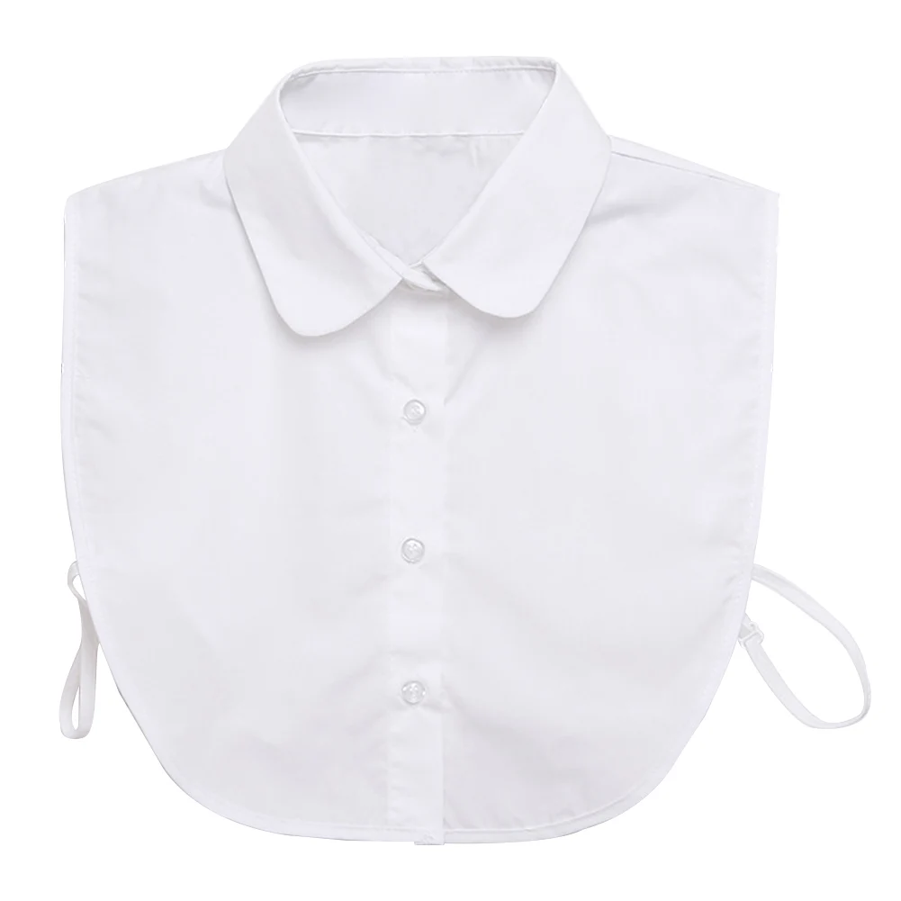 Women Detachable Collar Solid Shirt Lapel Button-down All-Match Top Cotton Blend Clothes Accessories Choker Round With Tapes
Women Detachable Collar Solid Shirt Lapel Button-down All-Match Top Cotton Blend Clothes Accessories Choker Round With Tapes