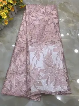 5 yards pink french lace sequins embroidery African tulle lace fabric Nigerian Ghana evening dress high quality FD1028
5 yards pink french lace sequins embroidery African tulle lace fabric Nigerian Ghana evening dress high quality FD1028