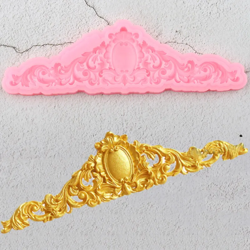 Baroque Scroll Relief Gem Border Silicone Molds Cupcake Topper Fondant Cake Decorating Tools Candy Clay Chocolate Gumpaste Mould
Baroque Scroll Relief Gem Border Silicone Molds Cupcake Topper Fondant Cake Decorating Tools Candy Clay Chocolate Gumpaste Mould