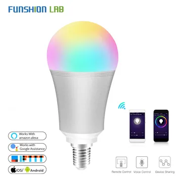 WiFi Smart Light Bulb Intelligent Colorful LED Lamp 7W RGBW APP Remote Control Works with Alexa Google for Smart Home E14
WiFi Smart Light Bulb Intelligent Colorful LED Lamp 7W RGBW APP Remote Control Works with Alexa Google for Smart Home E14