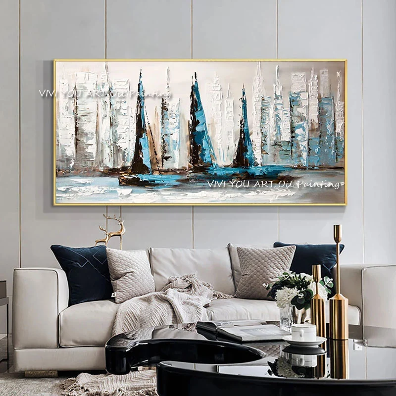 Ship Hand Art Abstract Painting City Oil Painting on Canvas Wall Art Poster for The Living Room Family Painting Wall Painting
Ship Hand Art Abstract Painting City Oil Painting on Canvas Wall Art Poster for The Living Room Family Painting Wall Painting